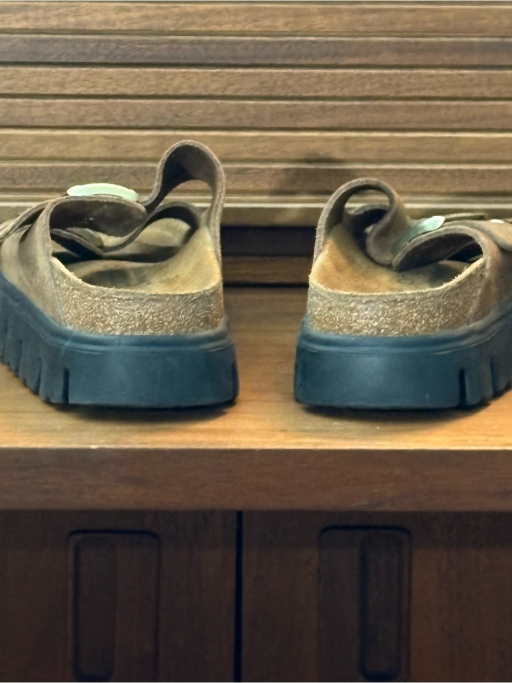 Birkenstock Papillon Brown Suede Slide Sandals Size 38 - Picture 5 of 7